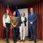 La delegación española posando en el encuentro de universidades EU.ACE en Bruselas